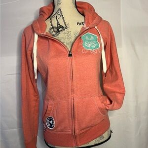 vintage Garage Coral Zip-Up Jacket